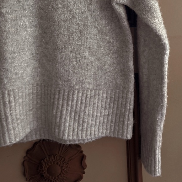 Grey Mock Turtle Neck Sweater - Picture 5 of 7